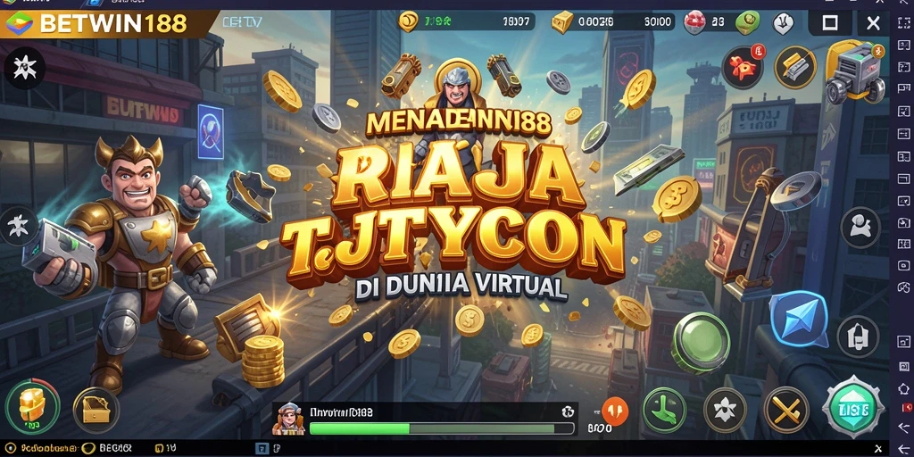 Screenshot BETWIN188 menampilkan momen seru dalam gameplay Tycoon.