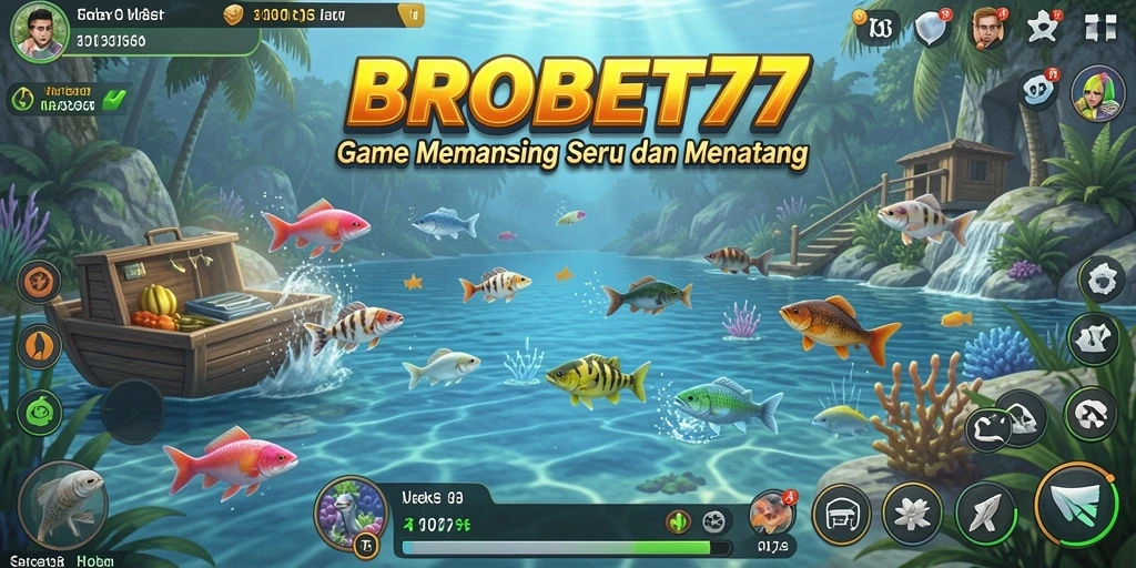 Tampilan gameplay BROBET77 yang memukau dalam dunia memancing.