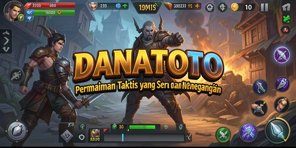 Tampilan gameplay seru dan menegangkan di DANATOTO.