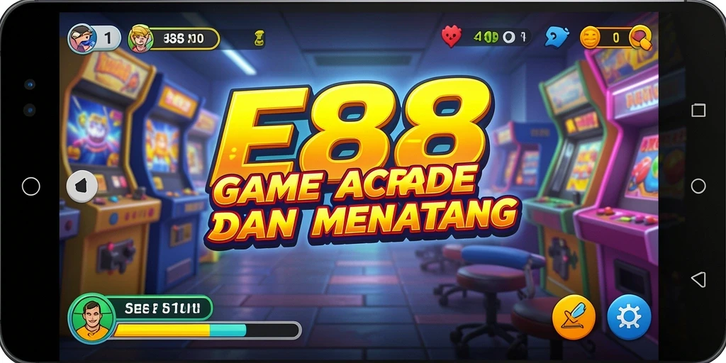 Tampilan gameplay E88 yang seru dan penuh warna.