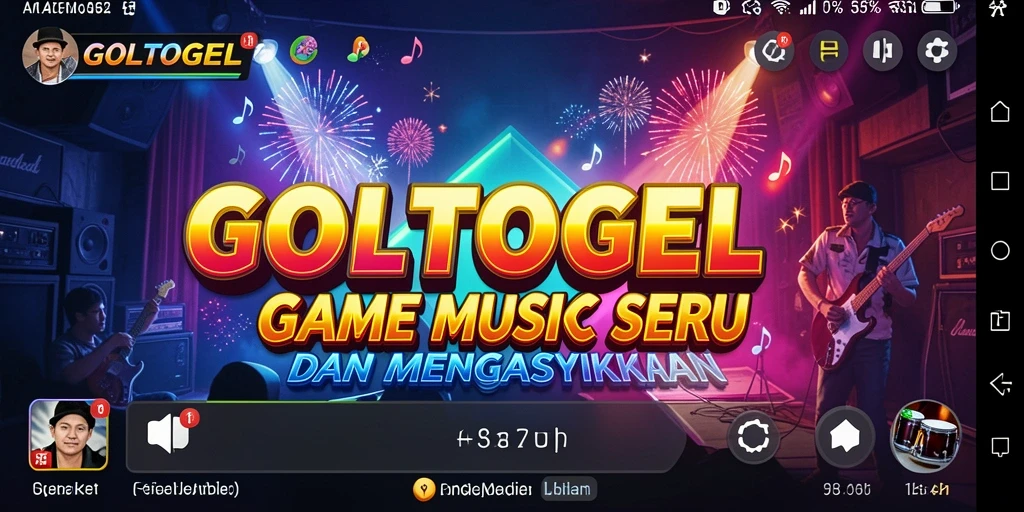 Tampilan dinamis gameplay GOLTOGEL dengan pemain bersaing.
