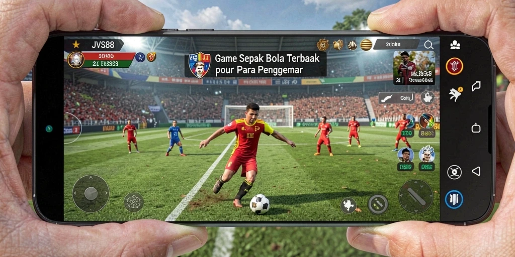 Tampilan gameplay JVS88 yang seru dan menegangkan dalam pertandingan sepak bola.