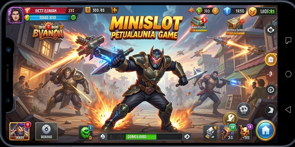 Screenshot gameplay <strong>MINISLOT</strong> menampilkan aksi seru dan grafis yang menawan.