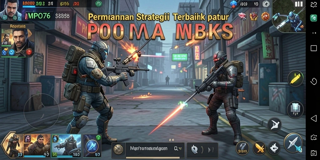 Tampilan gameplay MPO76 yang menampilkan pertempuran strategi seru.