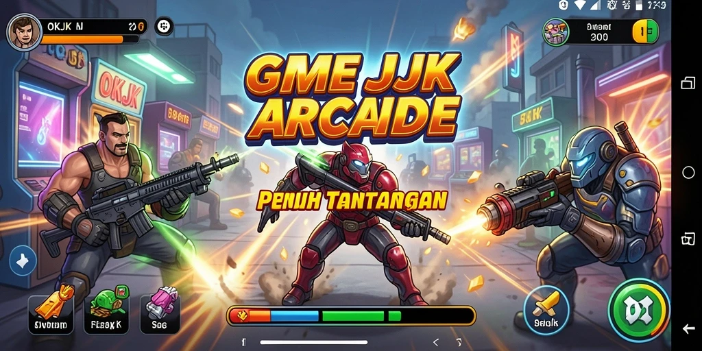 Tampilan gameplay <strong>OKJK</strong> yang menarik dan penuh aksi.