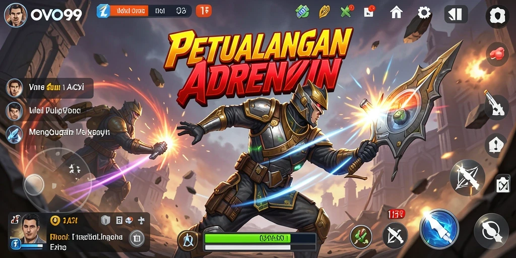 Screenshot gameplay OVO99 yang menampilkan aksi seru dan grafis menarik.